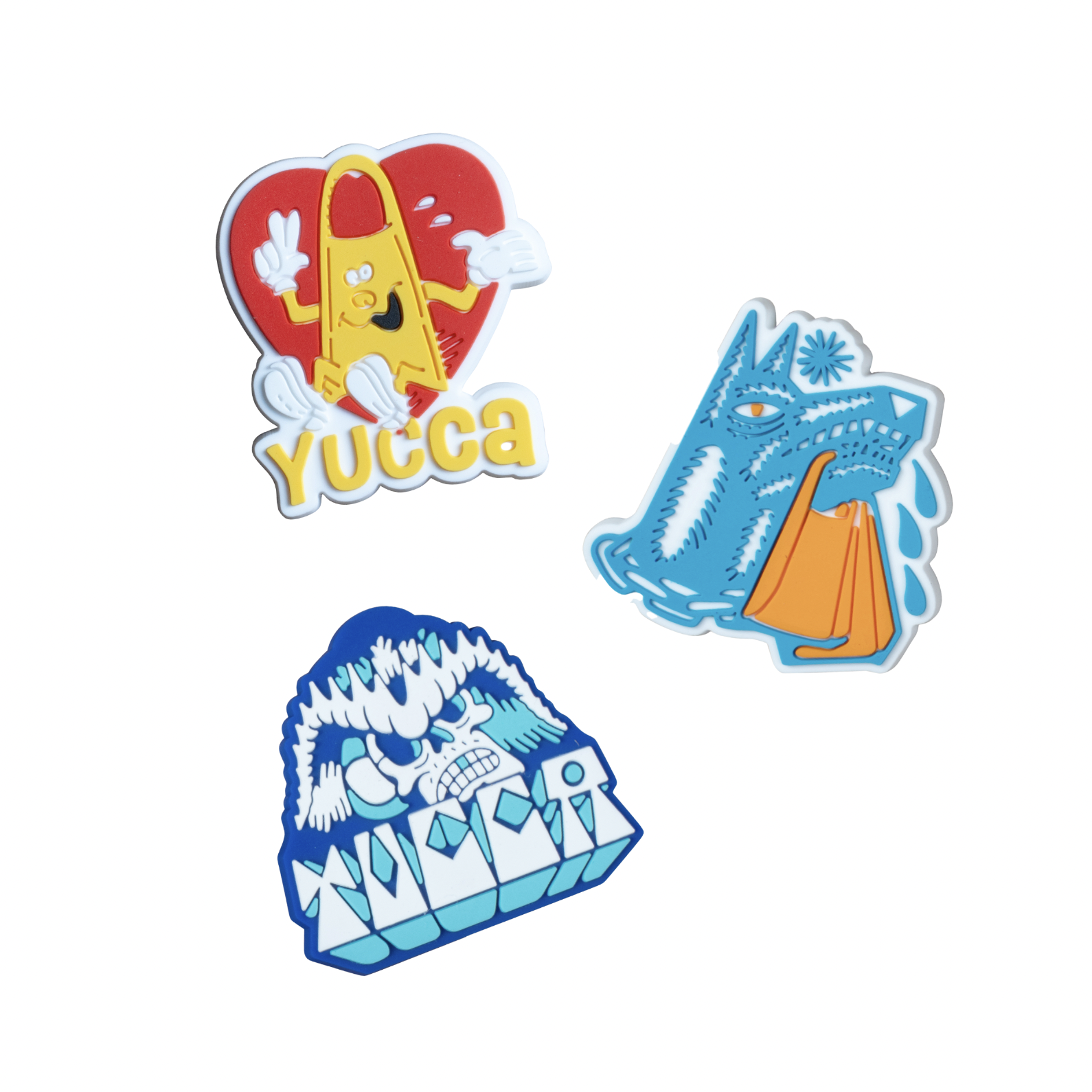 Yucca Croc Clog Shoe Charms - 3 Pack