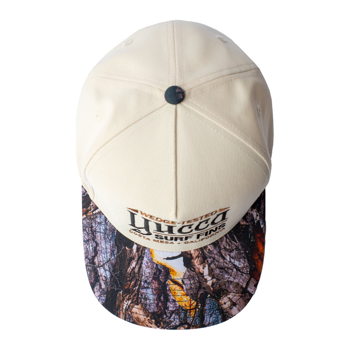 Wedge Tested Snapback Natural / Camo - Yucca Fins