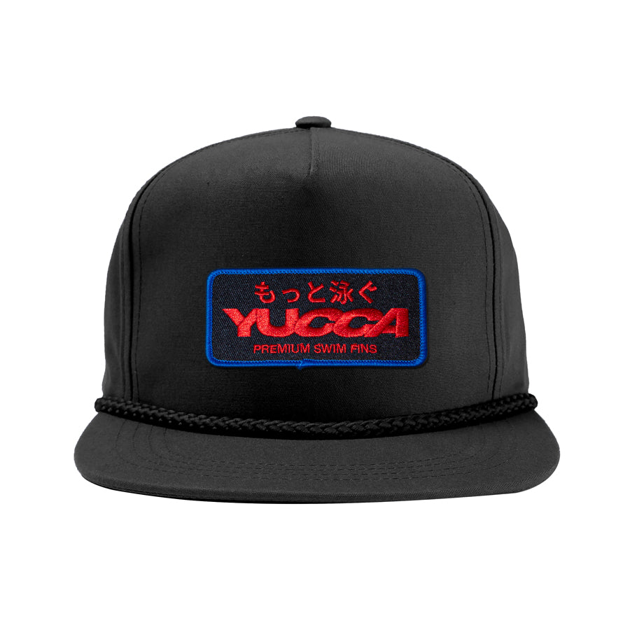 Swim More Snapback Black - Yucca Fins