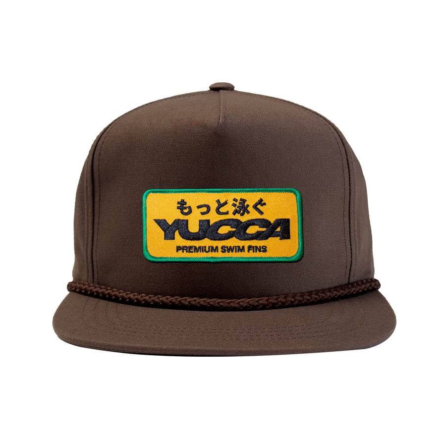 Swim More Snapback Brown - Yucca Fins