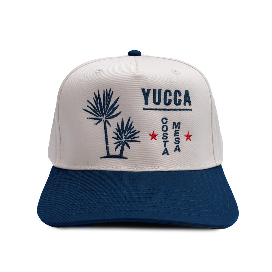 Intern Snapback Natural / Navy - Yucca Fins