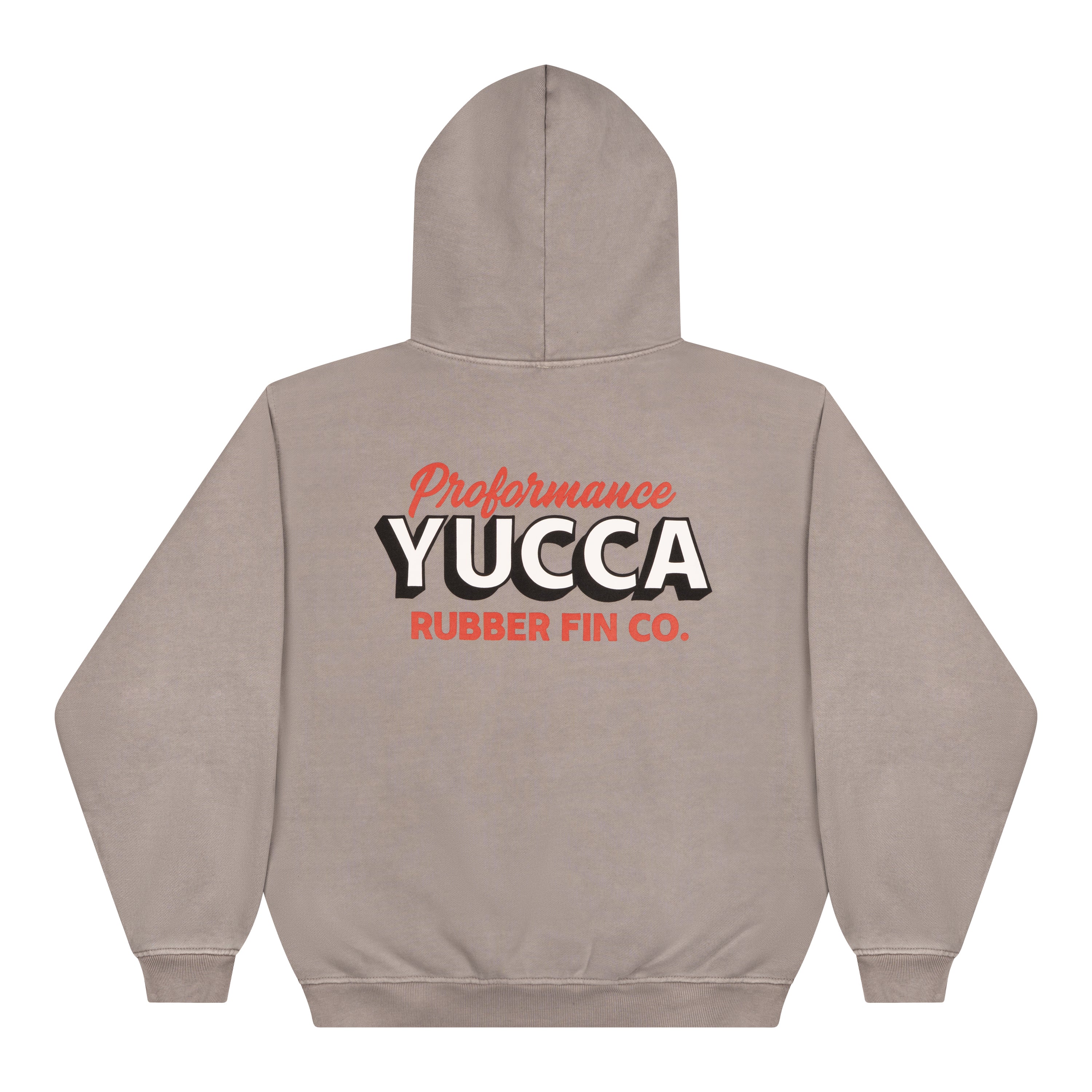 Yucca Proformance Unisex Hoodie - Grey - Yucca Fins