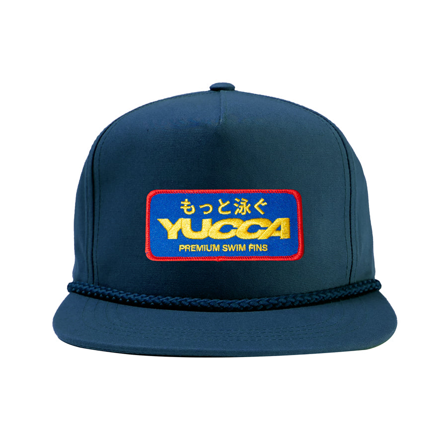 Swim More Snapback Navy - Yucca Fins